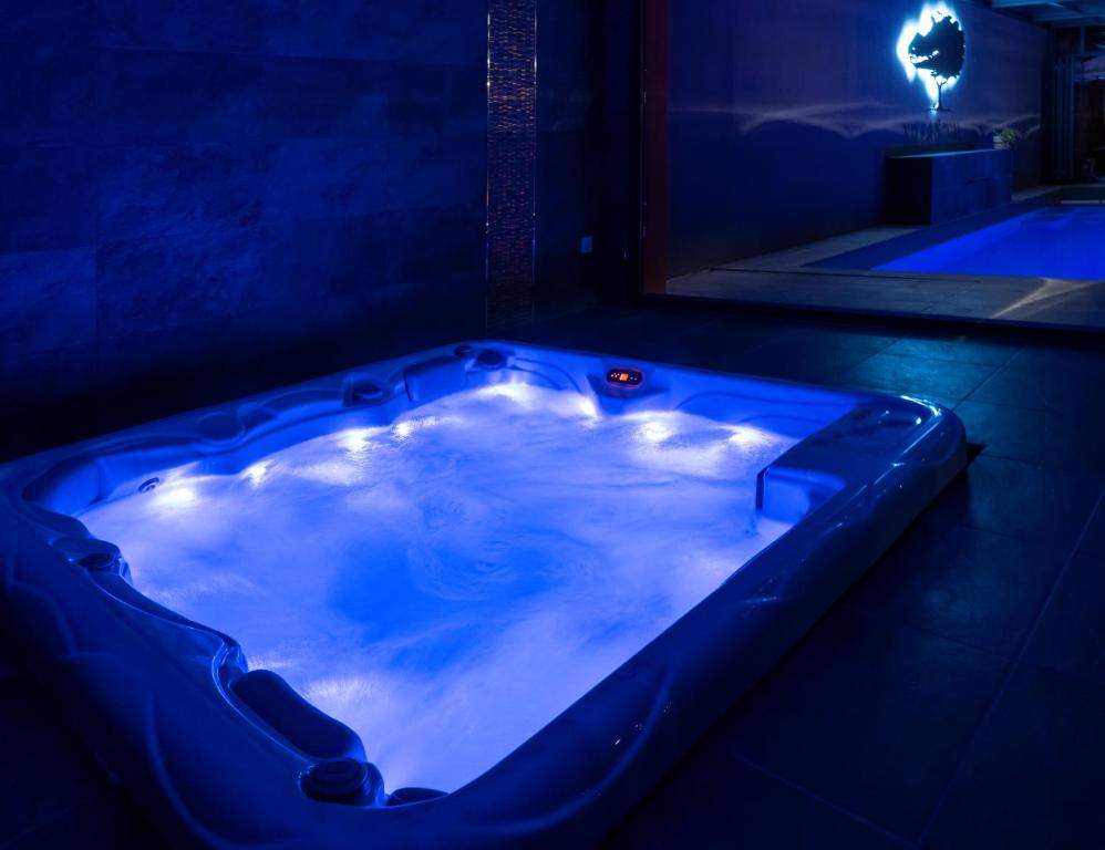 Spa Privatif Villa Seyal avec piscine jacuzzi sauna & climatisation Le Mans